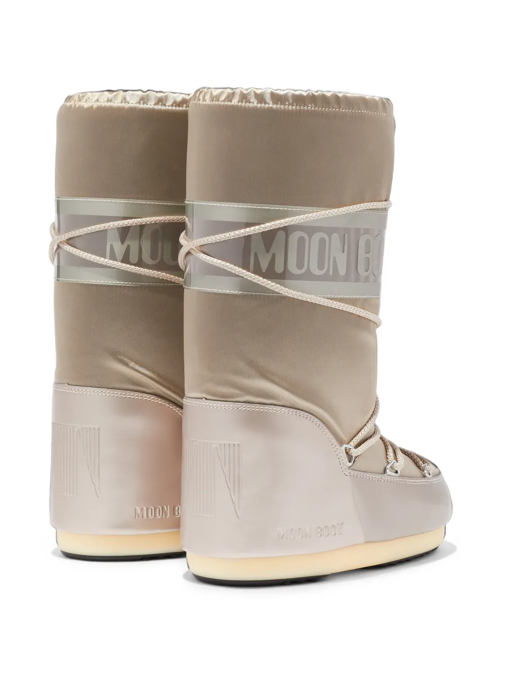 Moon Boot Kids Icon Glance logo-print snow boots Goud