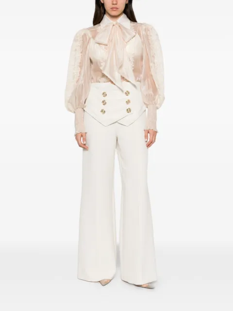 Babylone Paris double-breasted wide-leg trousers