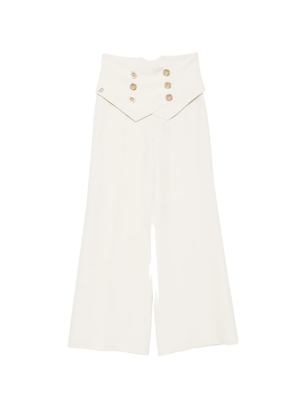 Babylone Paris double-breasted wide-leg trousers - Tons neutres
