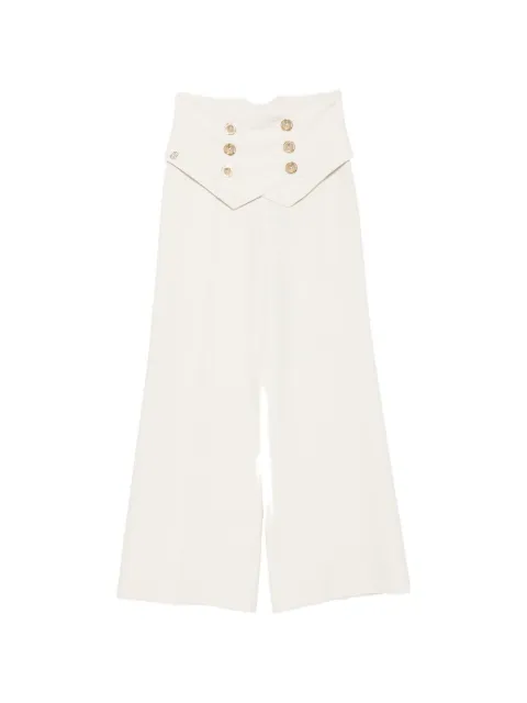 Babylone Paris double-breasted wide-leg trousers