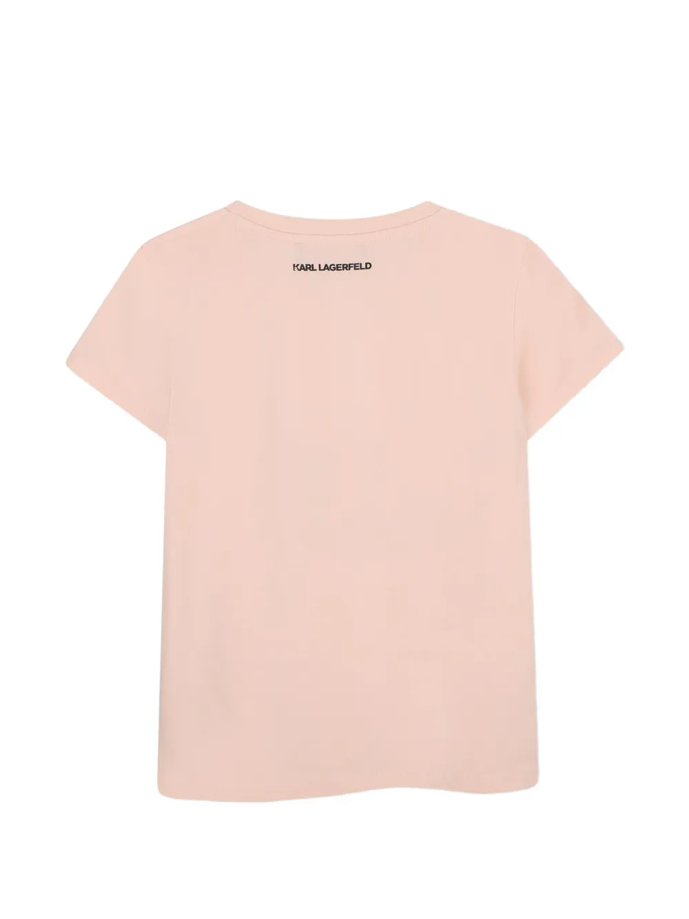 Karl Lagerfeld Kids T-shirt met grafische print Roze
