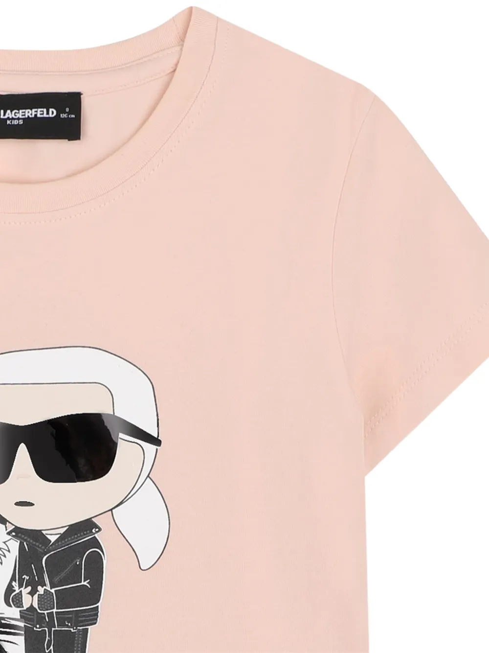 Karl Lagerfeld Kids T-shirt met grafische print Roze