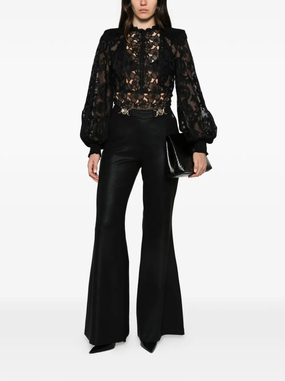 Babylone Paris Flared broek Zwart