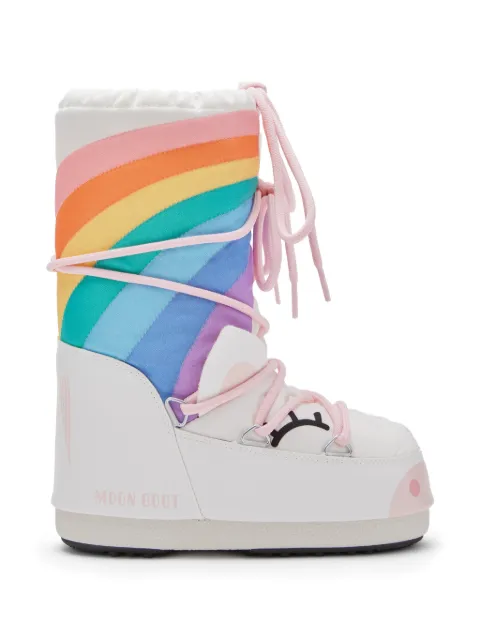 Moon Boot Kids Icon Junior Unicorn rainbow-motif snow boots