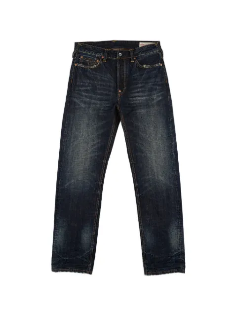 EVISU Kamon Daicock print whiskered jeans