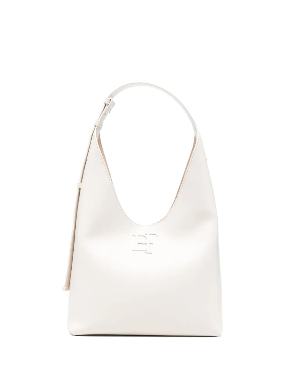 Elisabetta Franchi logo-embossed shoulder bag - Weiß