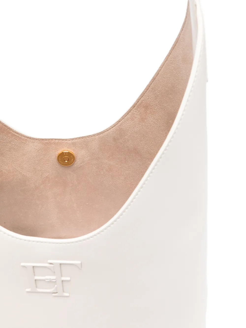 Elisabetta Franchi Schoudertas met logo-reliëf Wit