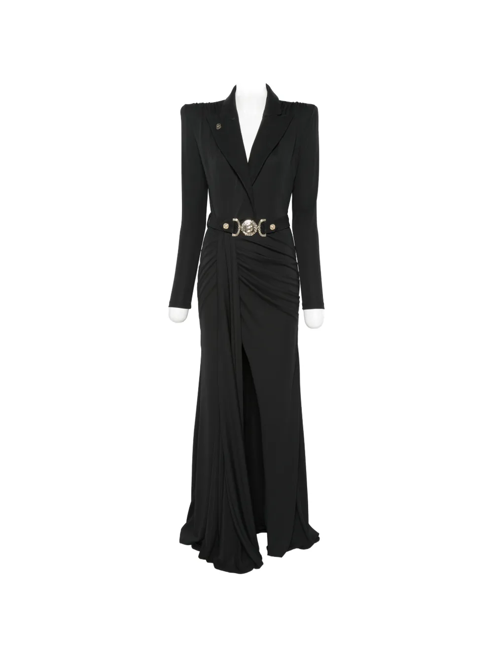 Babylone Paris belted ruched maxi dress - Noir Babylone Paris belted ruched maxi dress - Noir