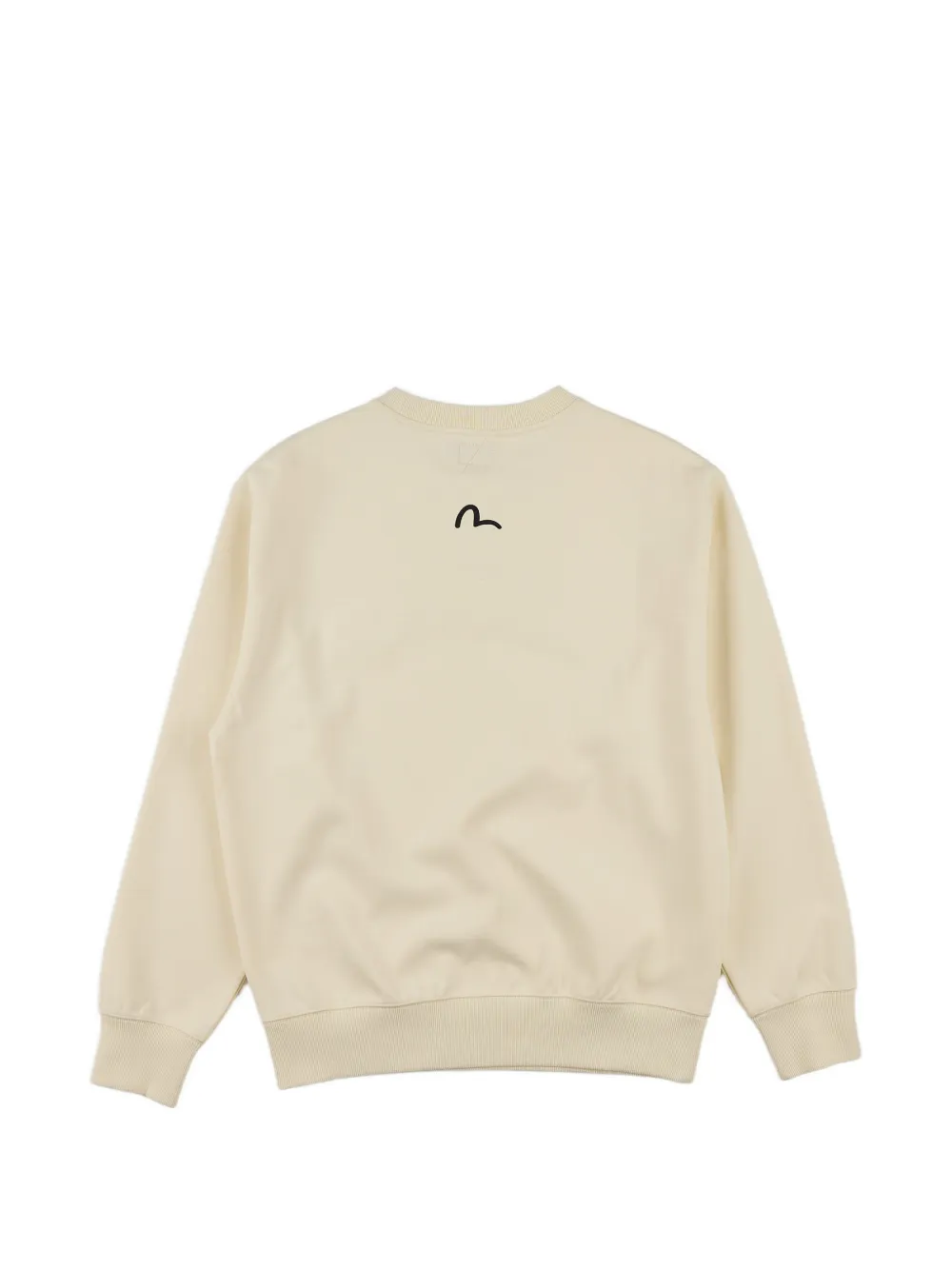 EVISU Sweater met logopatch Beige
