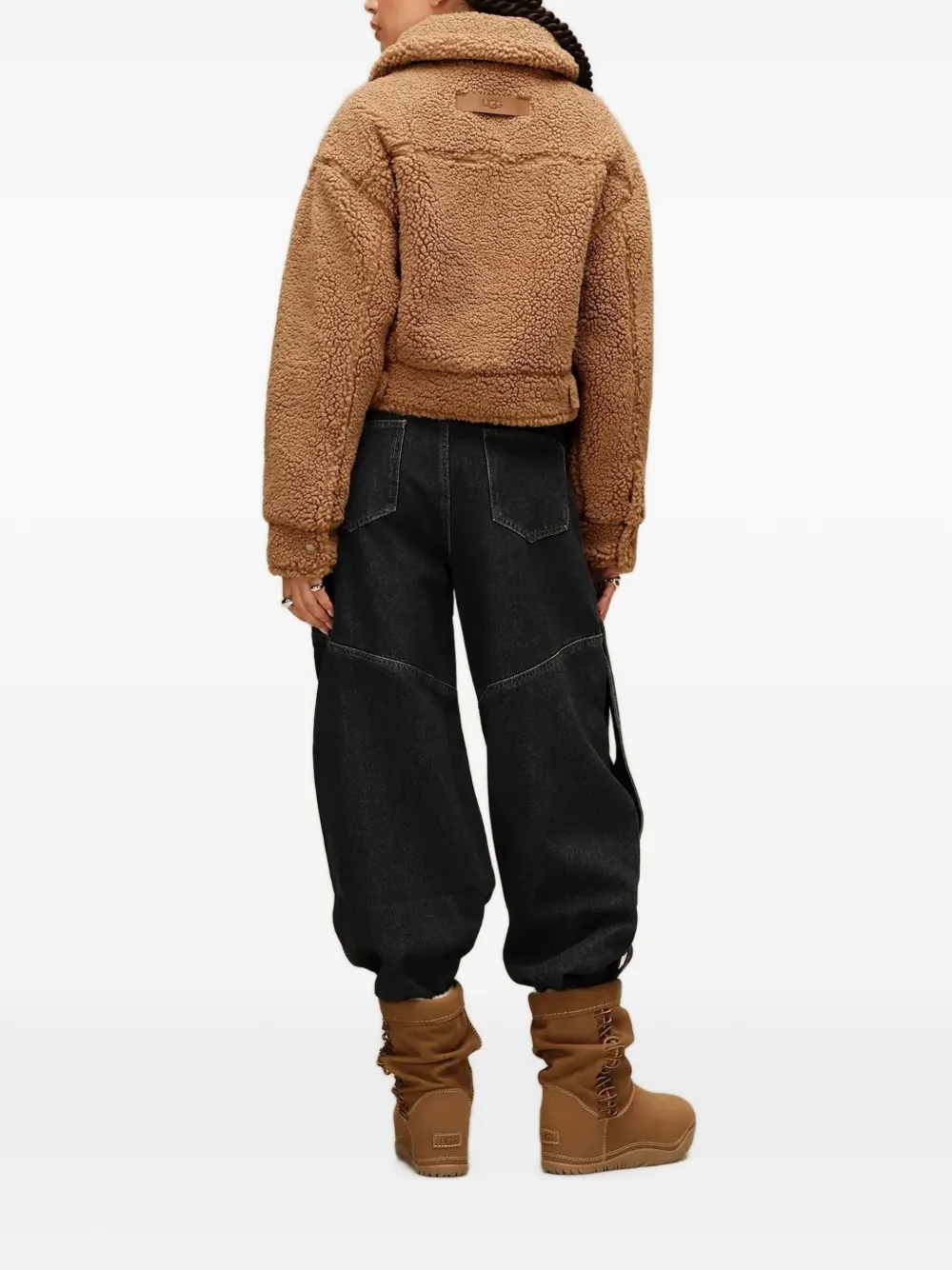 UGG Frankie jack van imitatielamswol Bruin