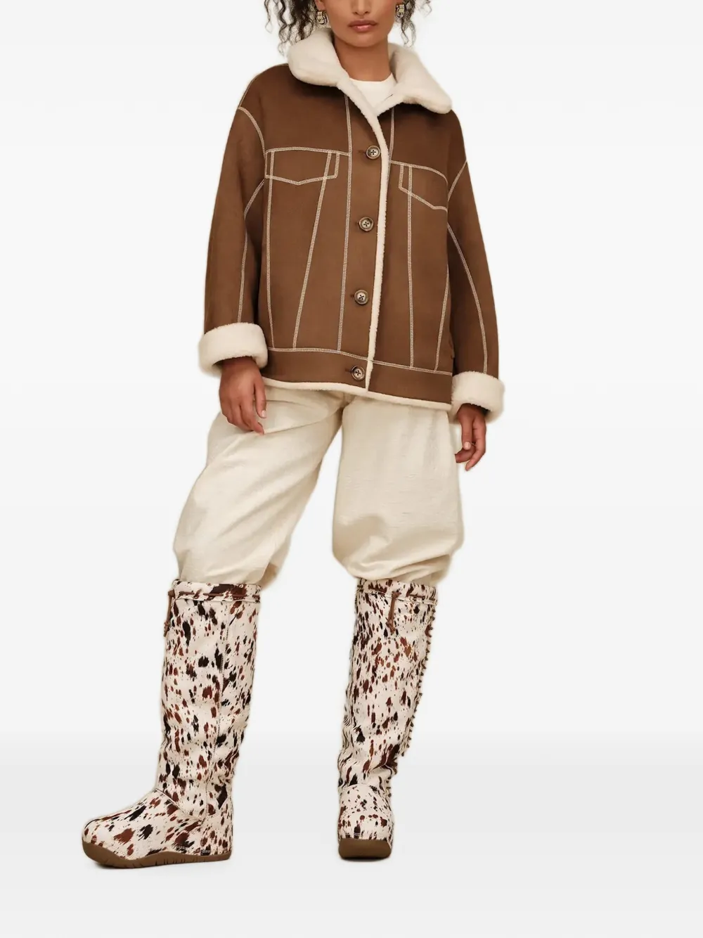 UGG Frankie omkeerbaar jack Bruin
