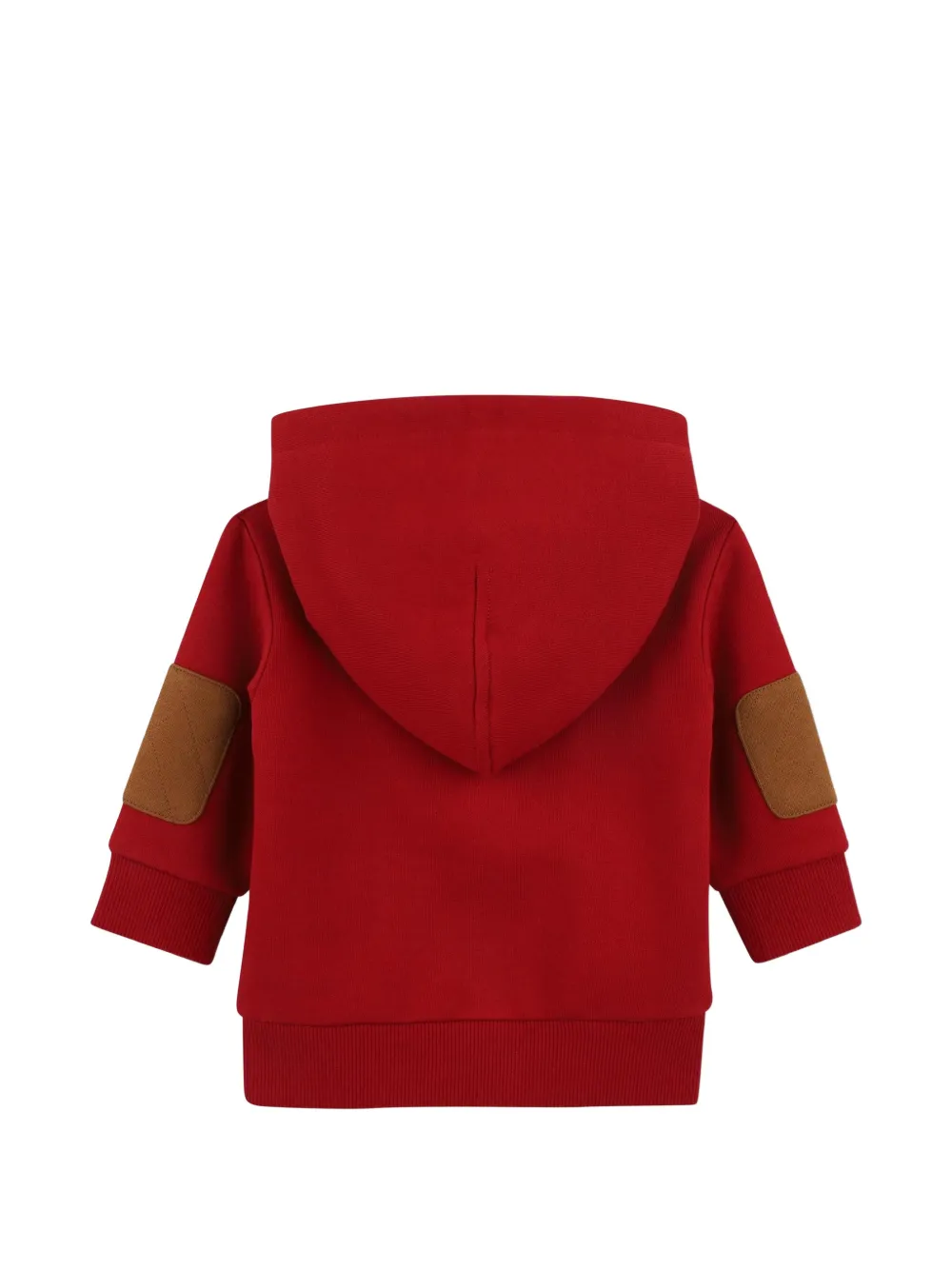 Timberland Kids Hoodie met elleboog-patch en logo-print Rood