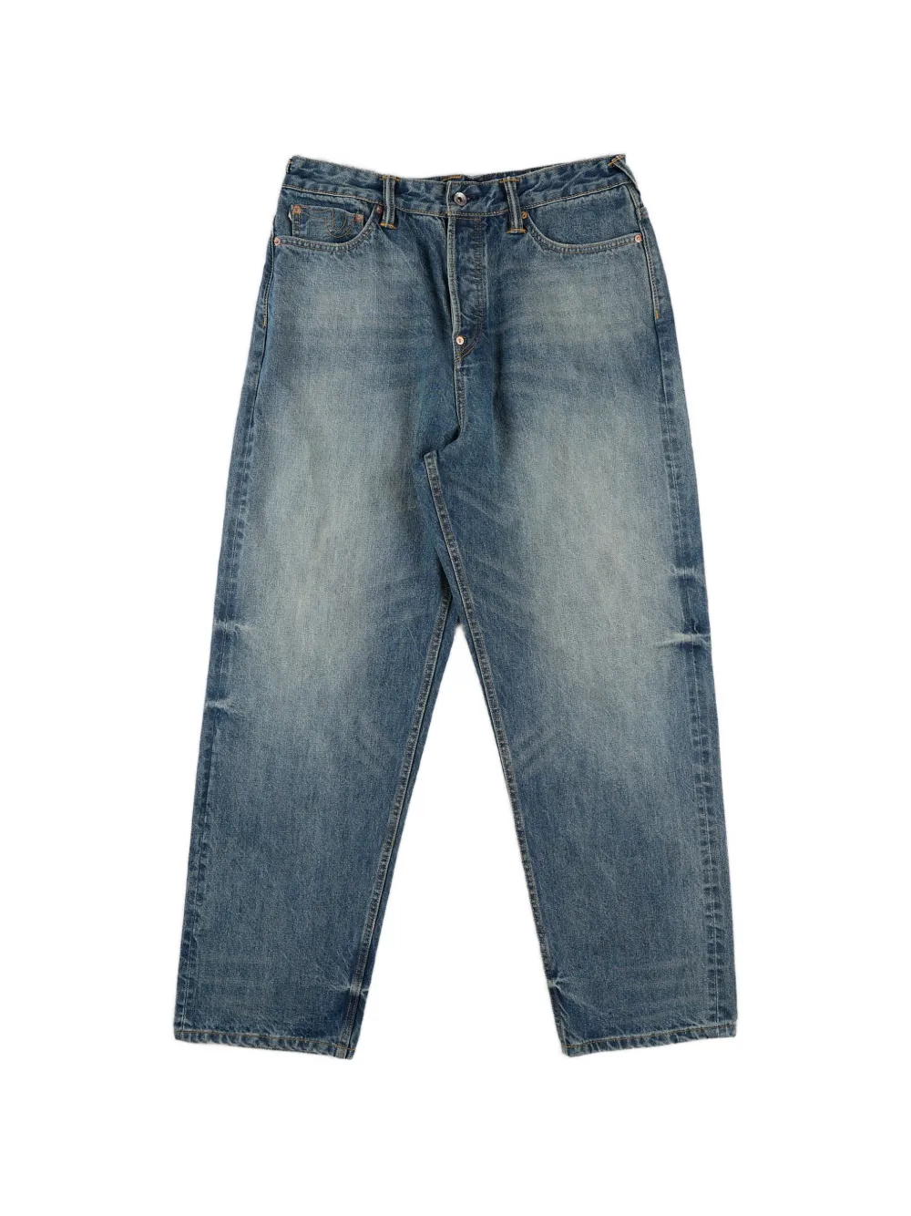 EVISU multi-pocket Seagull-print jeans