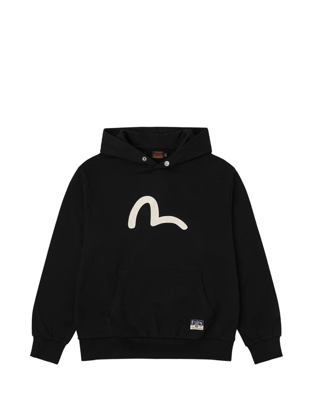 EVISU Seagull-print hoodie - Nero