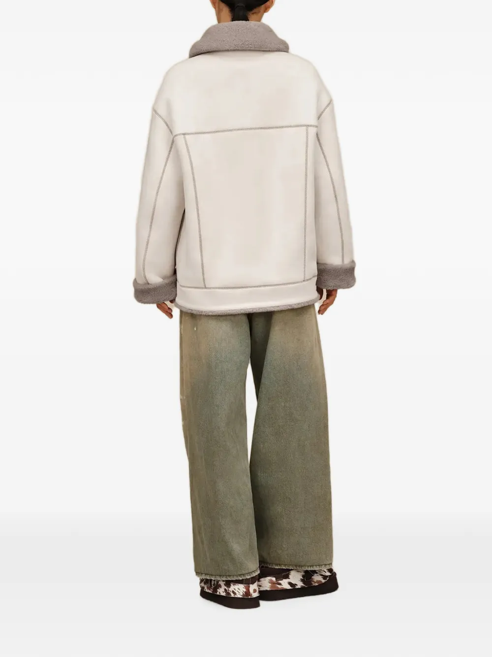 UGG Frankie omkeerbaar truckerjack Beige