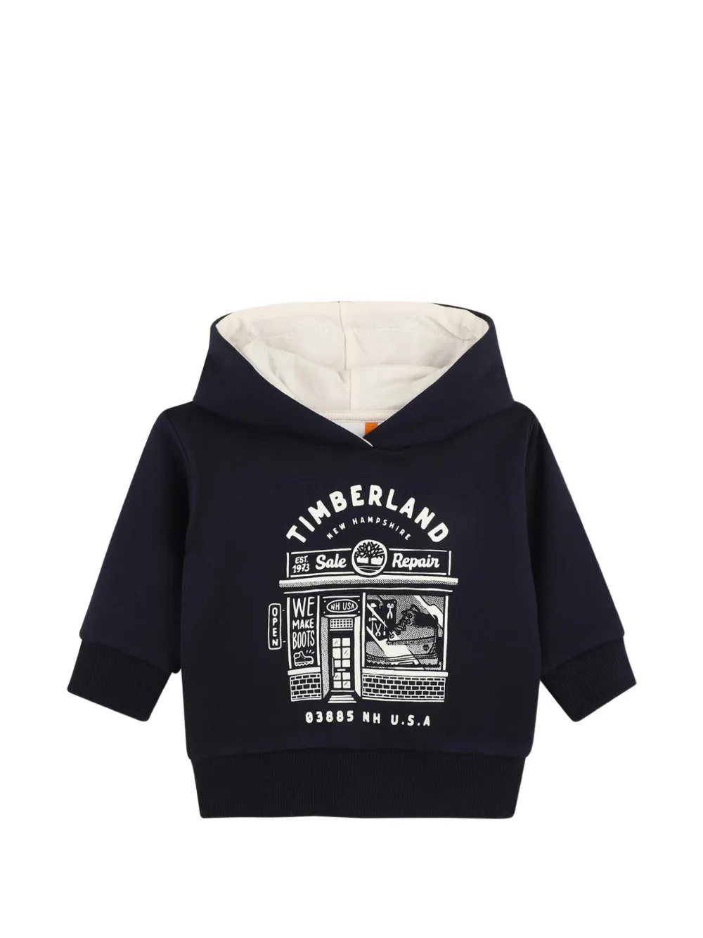 Timberland Kids Hoodie met print Blauw