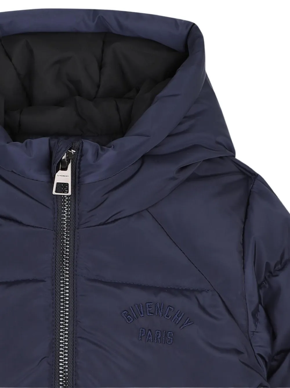 Givenchy Kids Donsjack met geborduurd logo Blauw