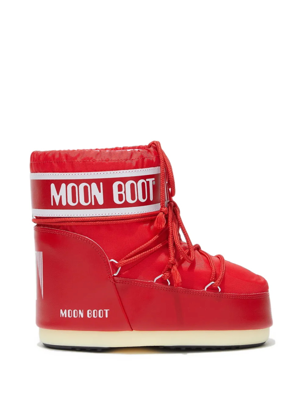 Moon Boot Icon Low red nylon boots