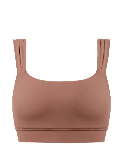 Sweaty Betty top deportivo con tiras fruncidas