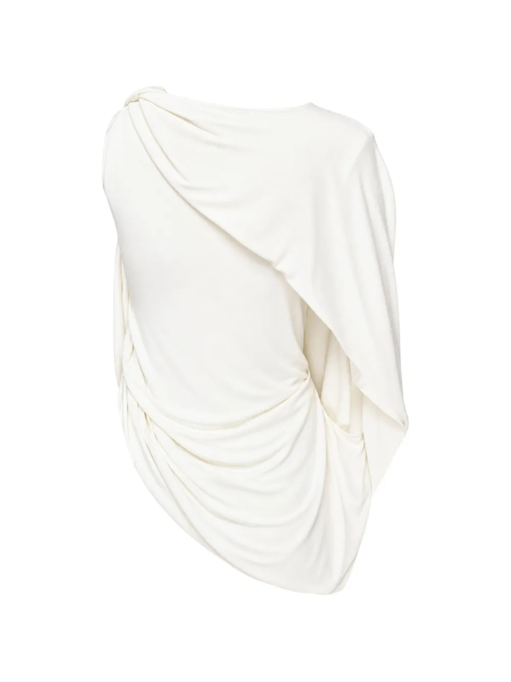 Alexander Wang draped knot-detail asymmetric top Wit