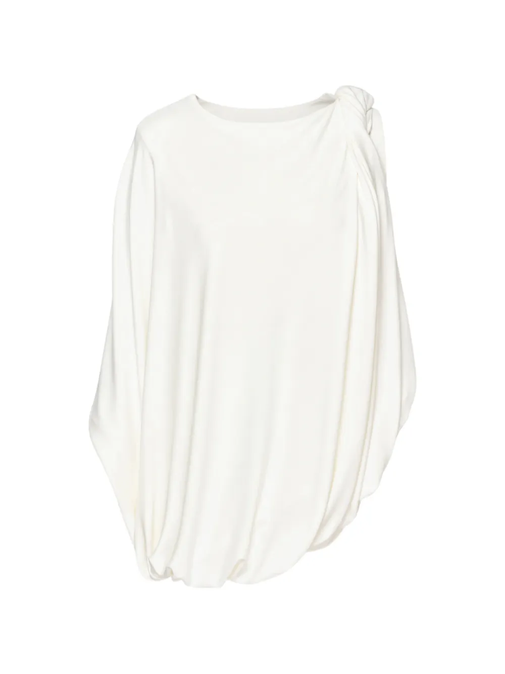 Alexander Wang draped knot-detail asymmetric top Wit