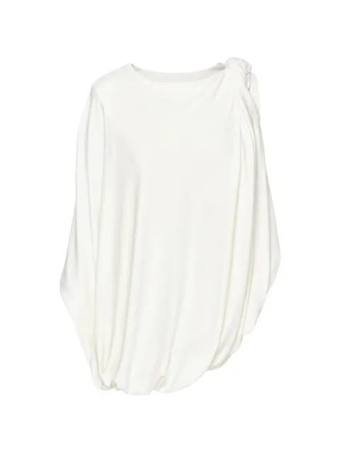 Alexander Wang draped knot-detail asymmetric top