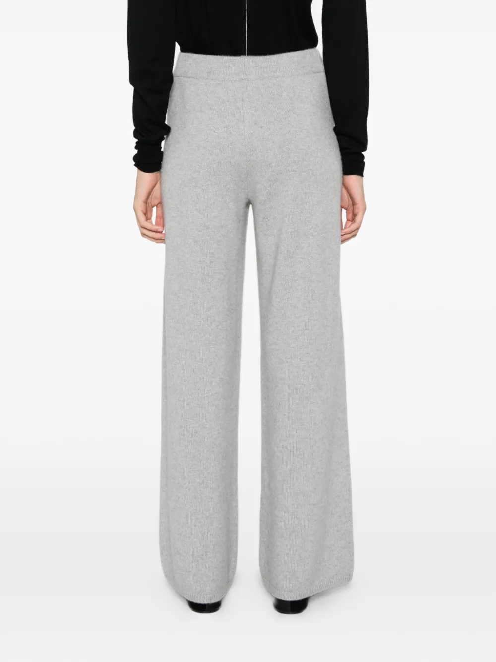 Lisa Yang Olanda cable-knit palazzo pants Grijs