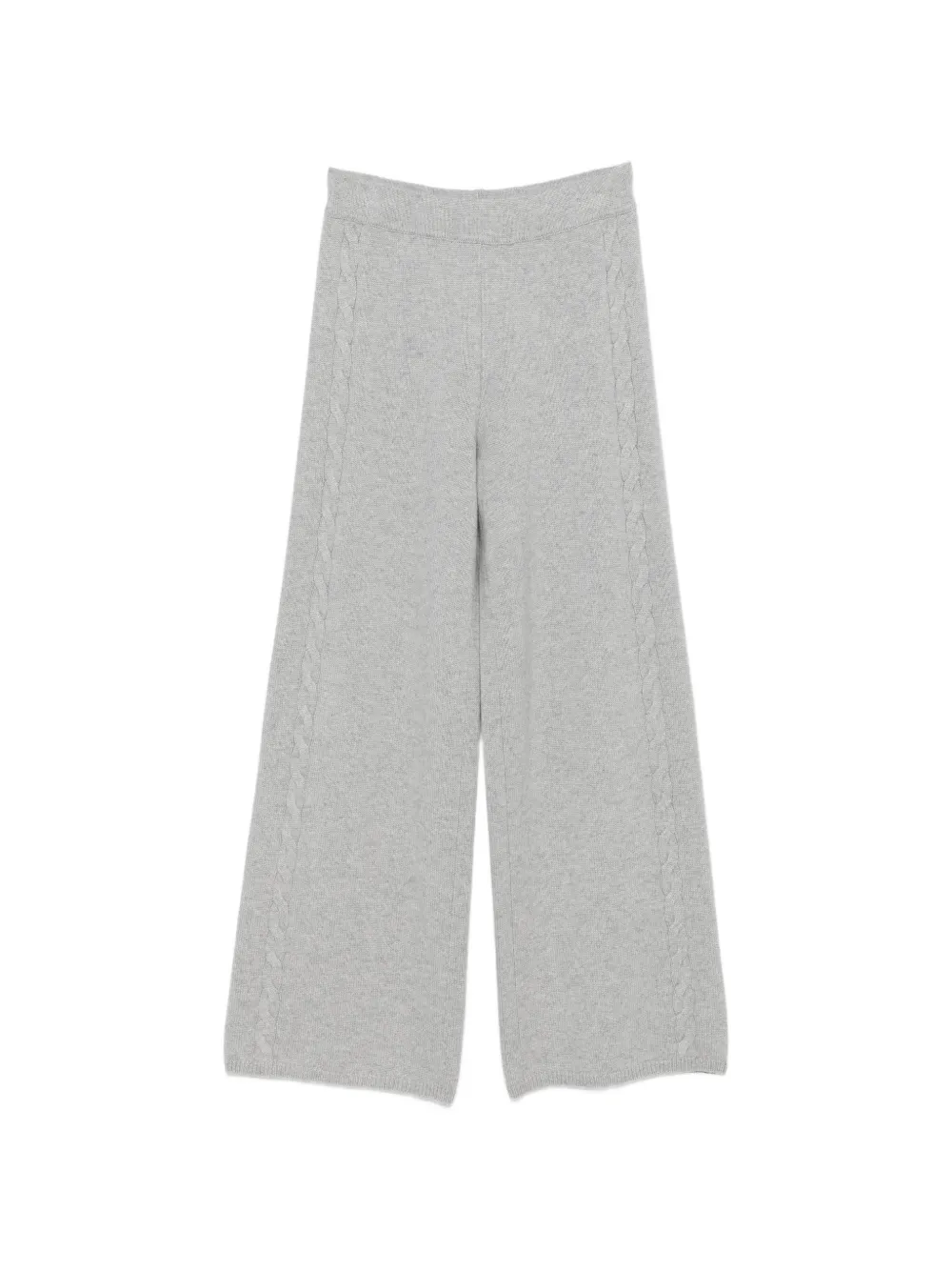 Lisa Yang Olanda cable-knit palazzo pants Grijs