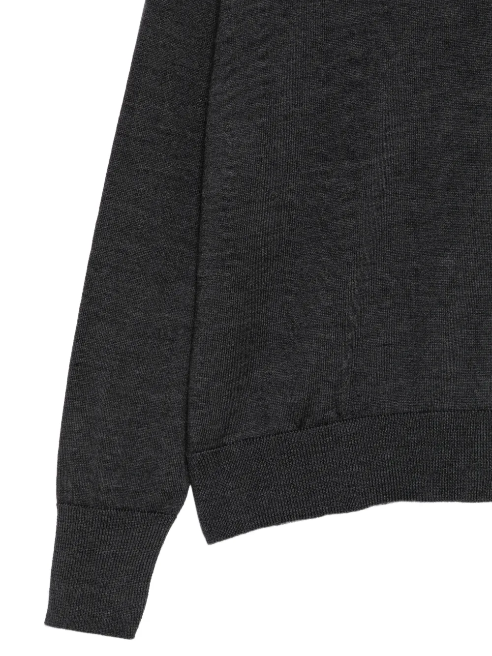 Zanone Trui met V-hals Grijs