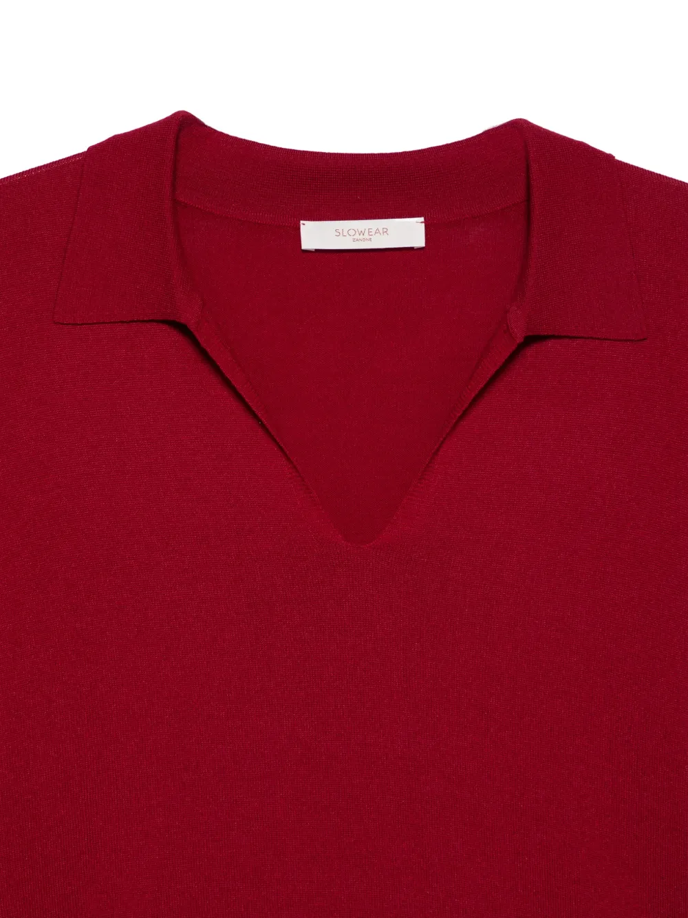 Zanone Trui met V-hals Rood