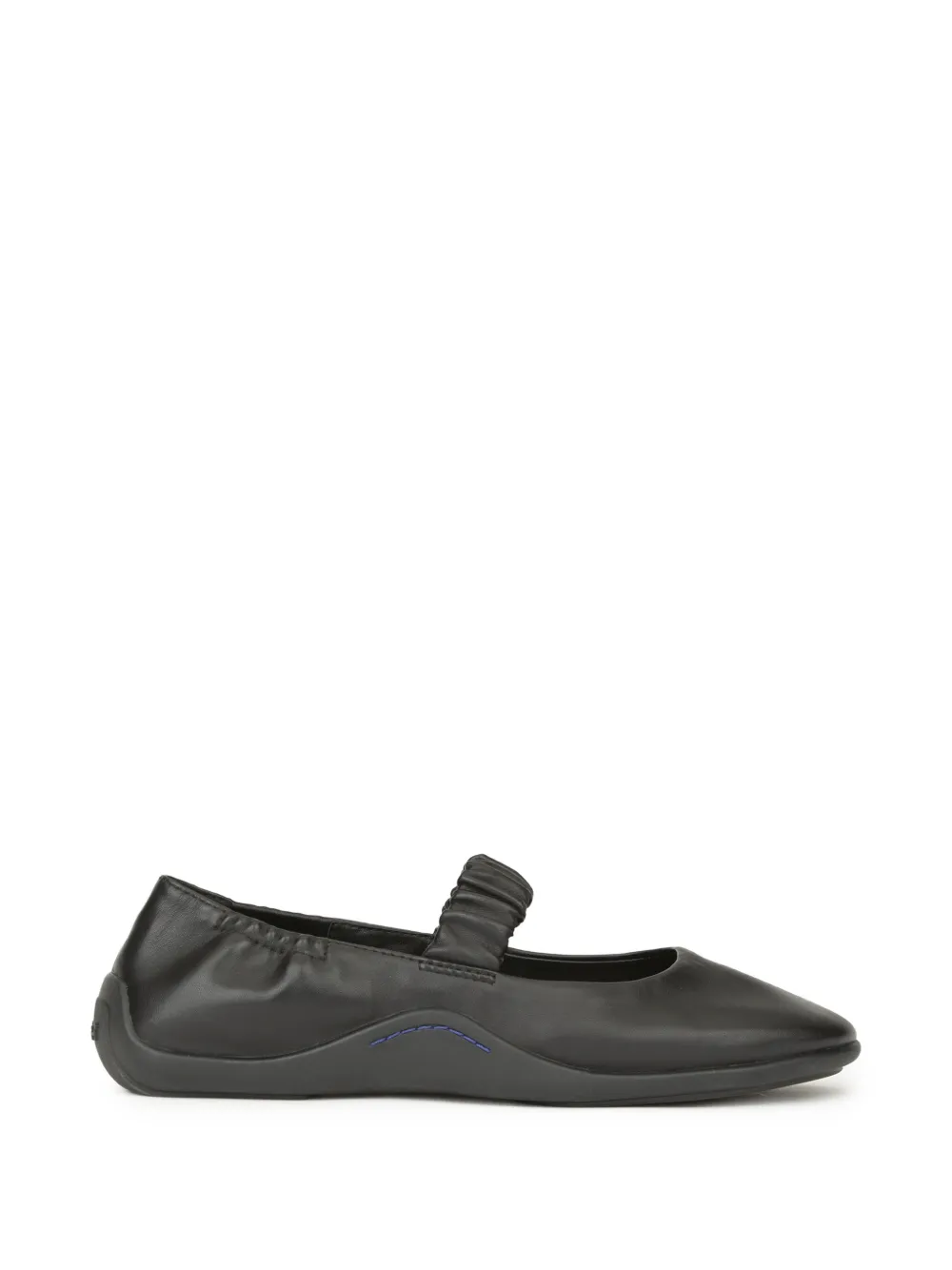 Ash Maya ruched ballet flats - Nero