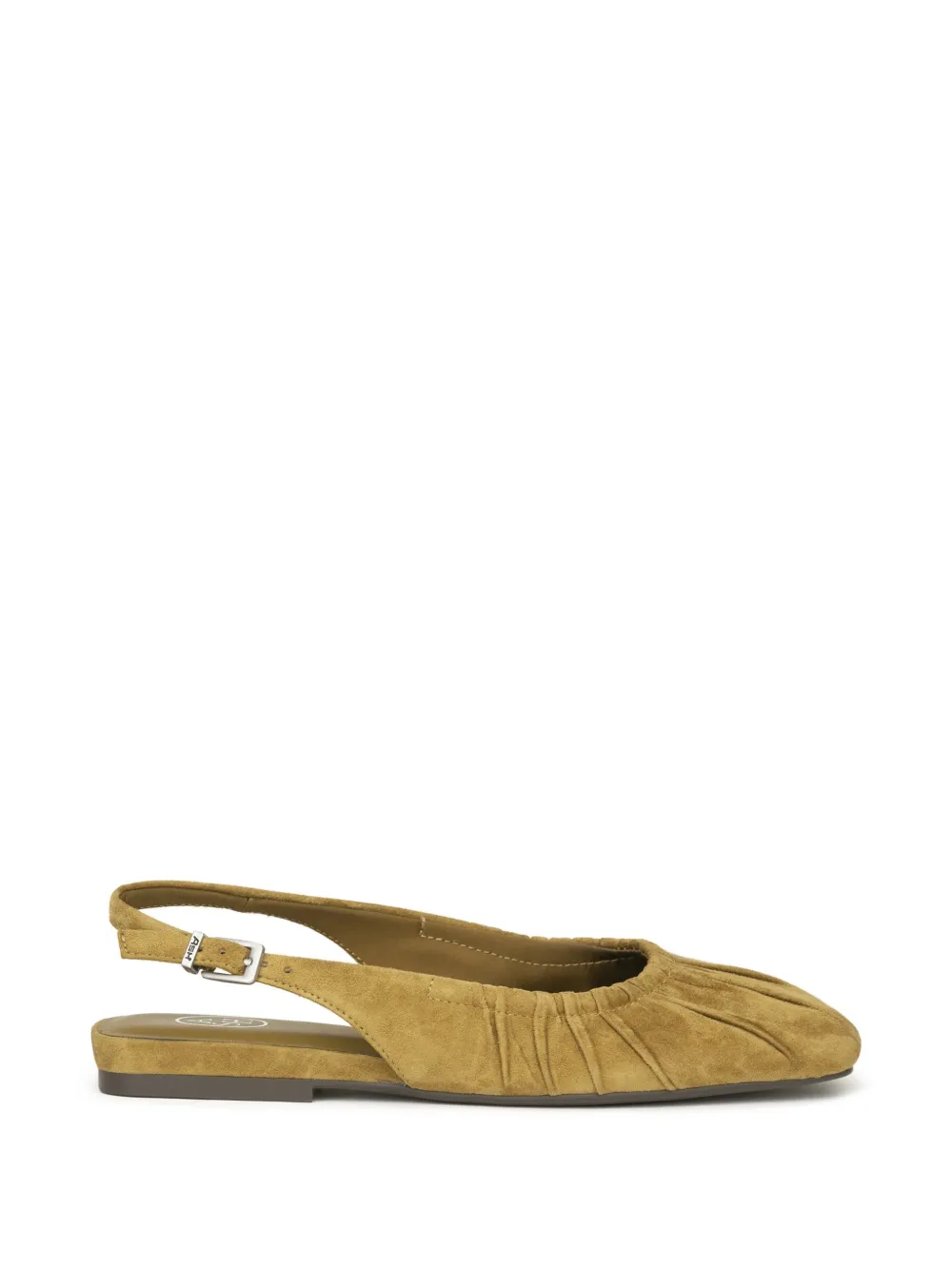 Ash Bibi ruched slingback ballet flats - Verde