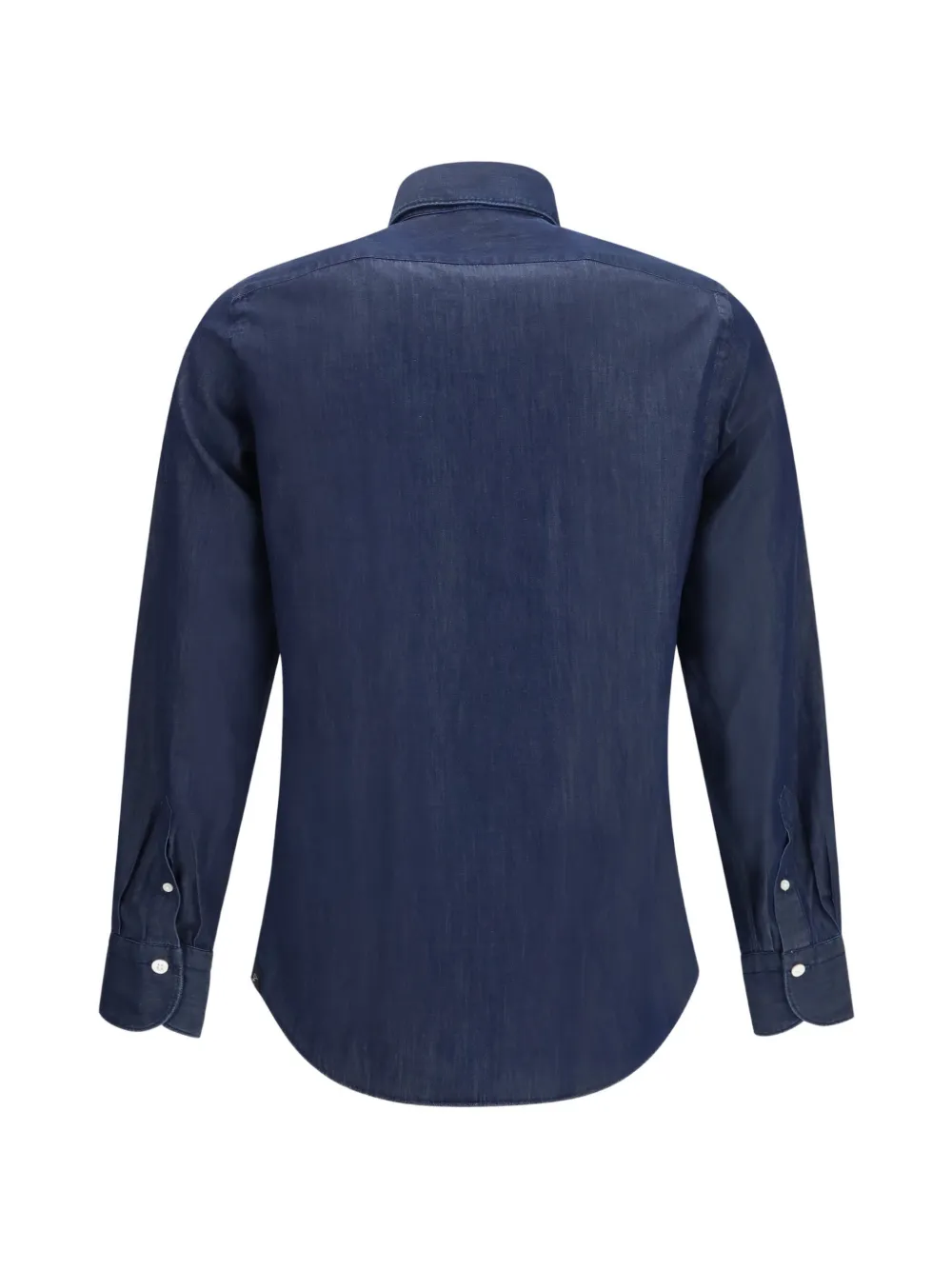 Finamore 1925 Napoli Giza 45 denim shirt Blauw