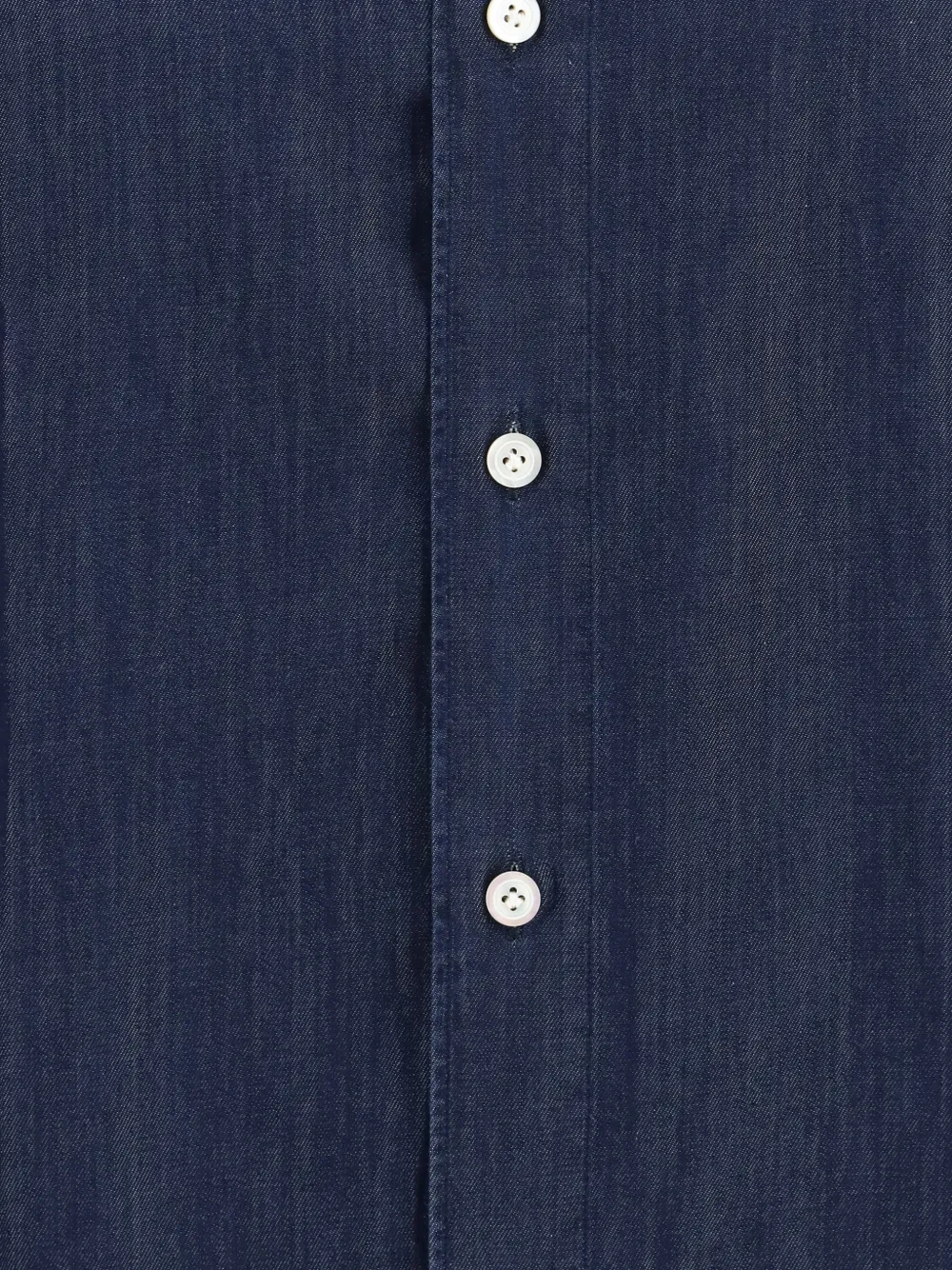 Finamore 1925 Napoli Giza 45 denim shirt Blauw