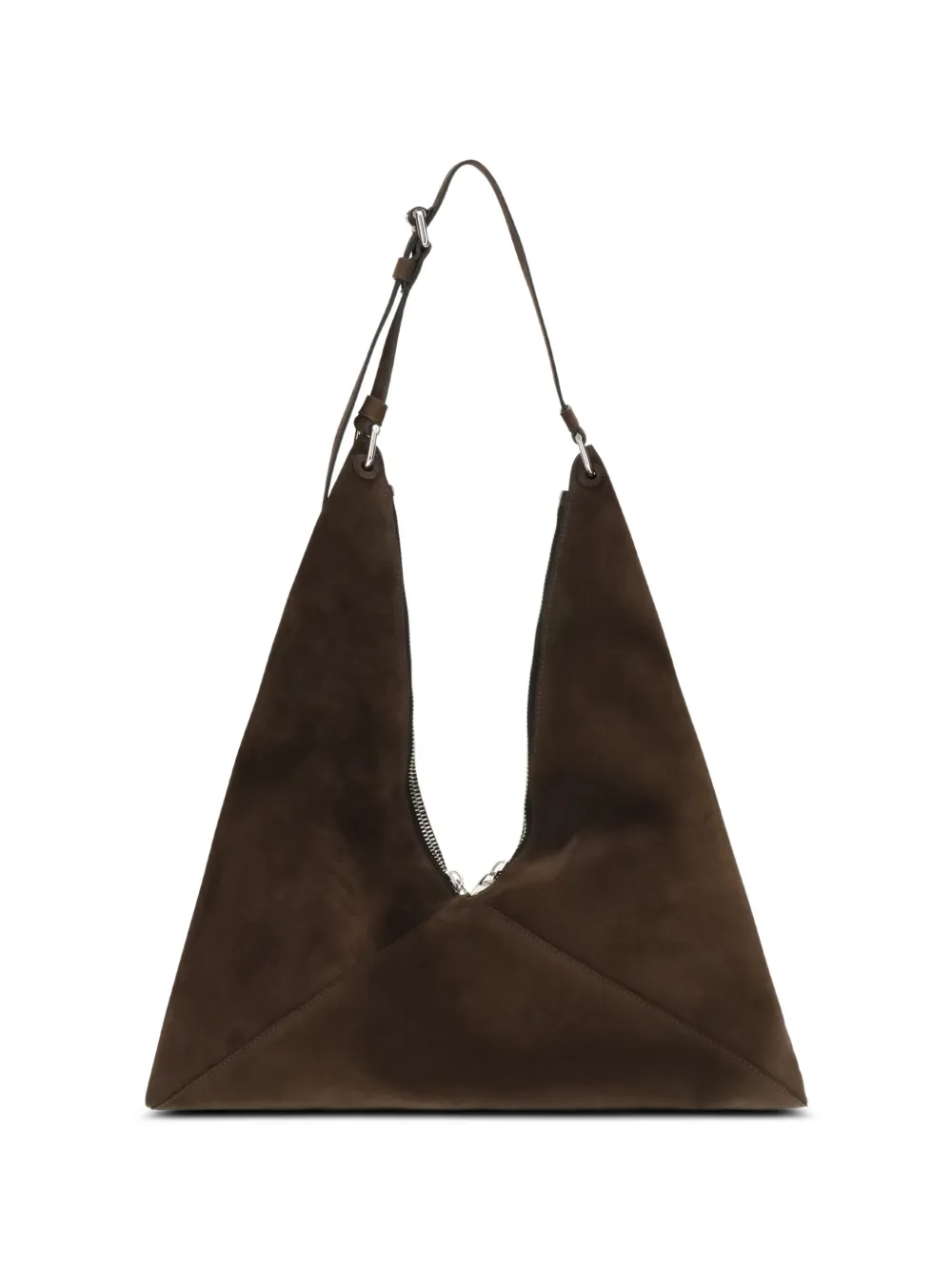 Moschino suede shoulder bag - Brown