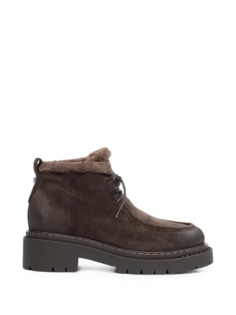 Ash Demi shearling-trim ankle boots