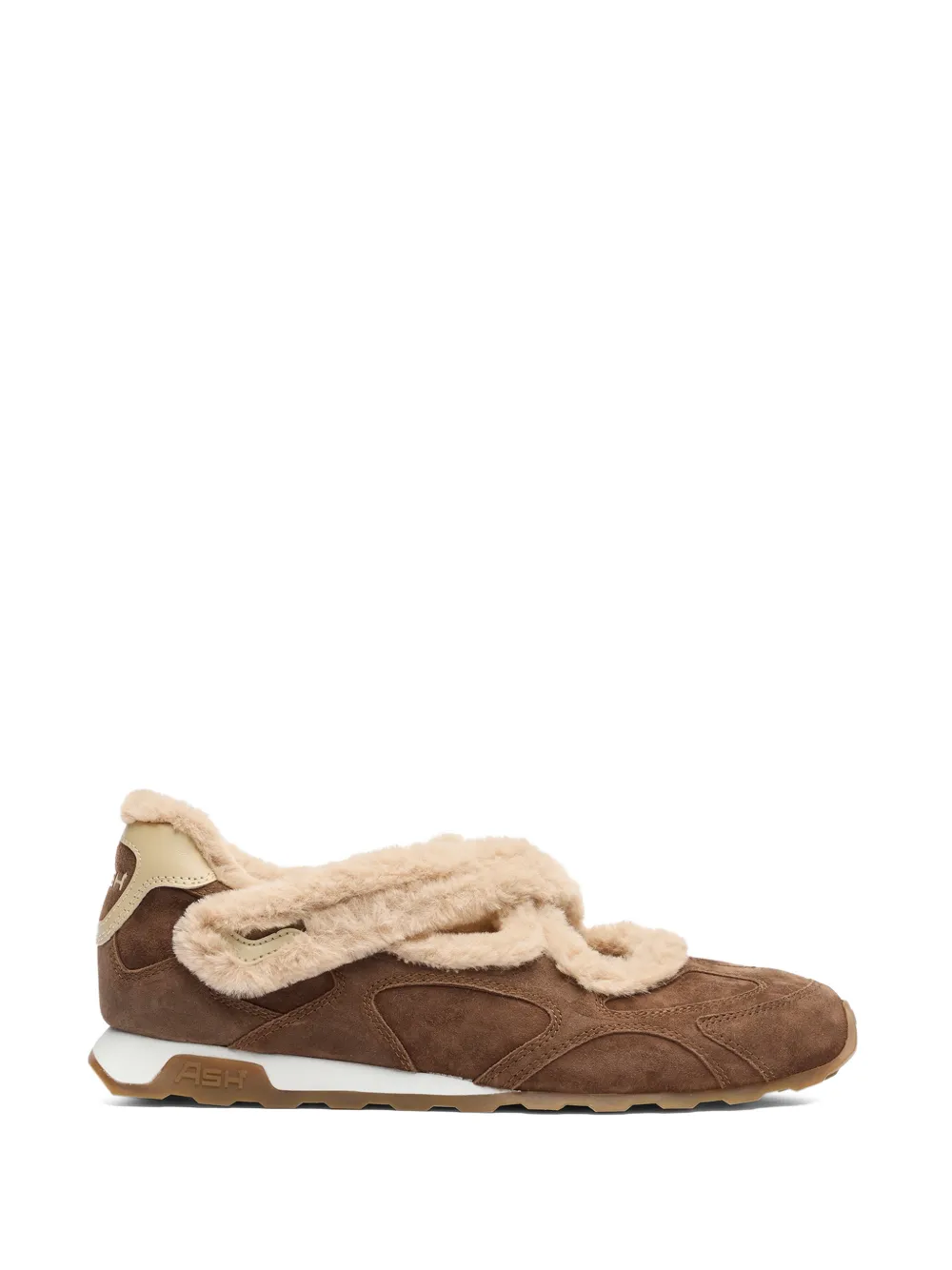 Ash Kore Bis Slip-On-Sneakers mit Pelzbesatz - Braun