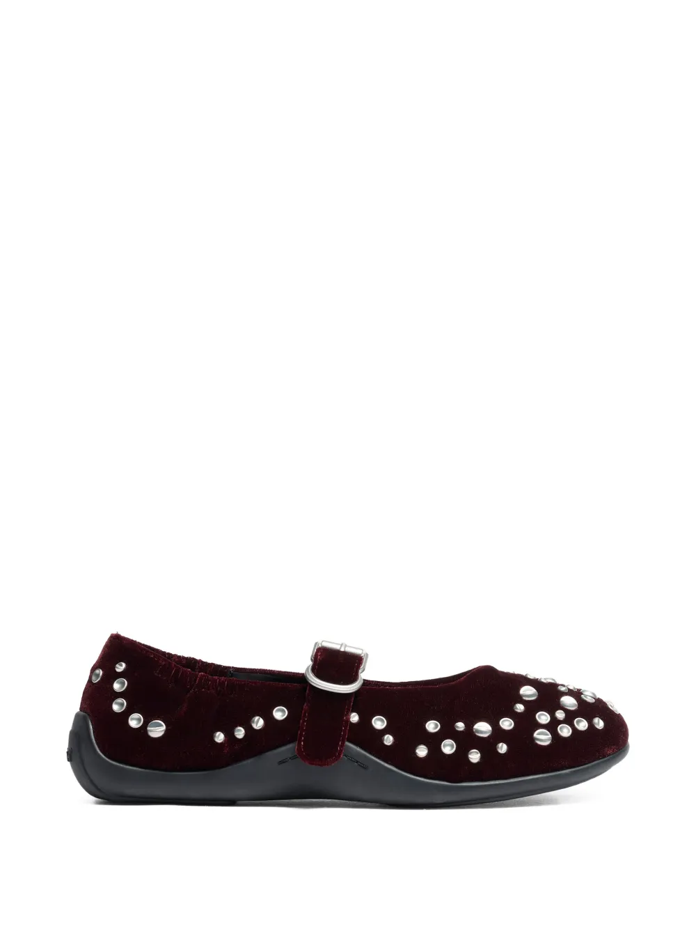 Ash Mimosa studded ballet flats - Rosso