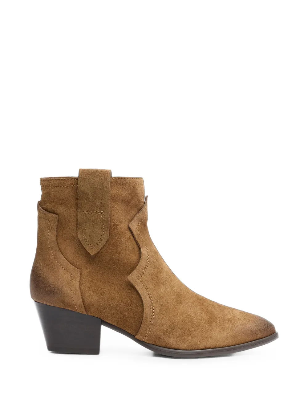 Ash Flare Cowboy Boots In Brown