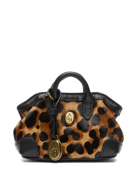 Ash micro Joly leopard-print tote bag