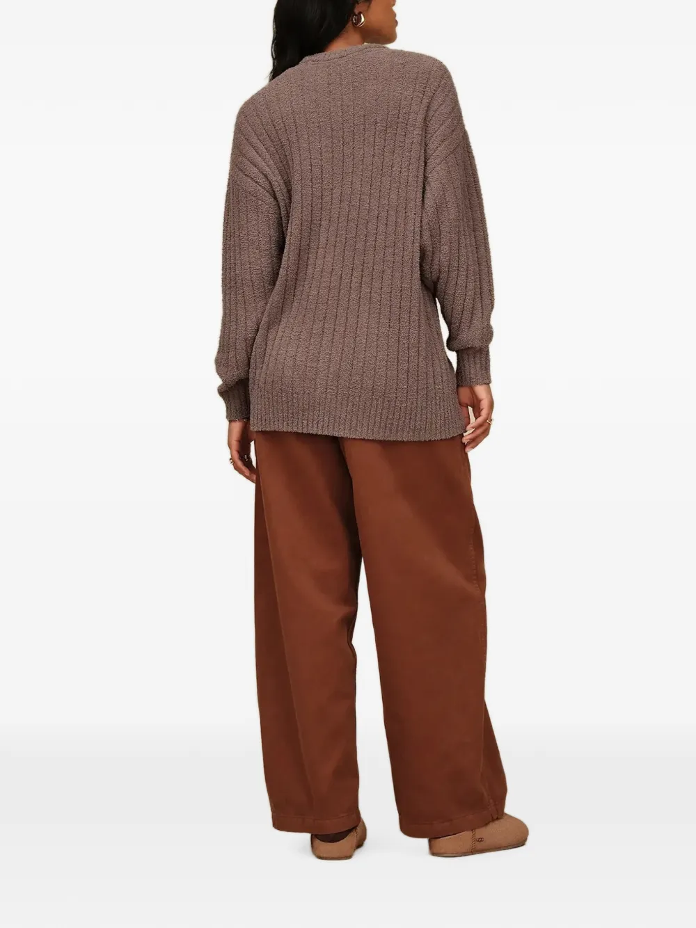 UGG Ribgebreide trui Bruin