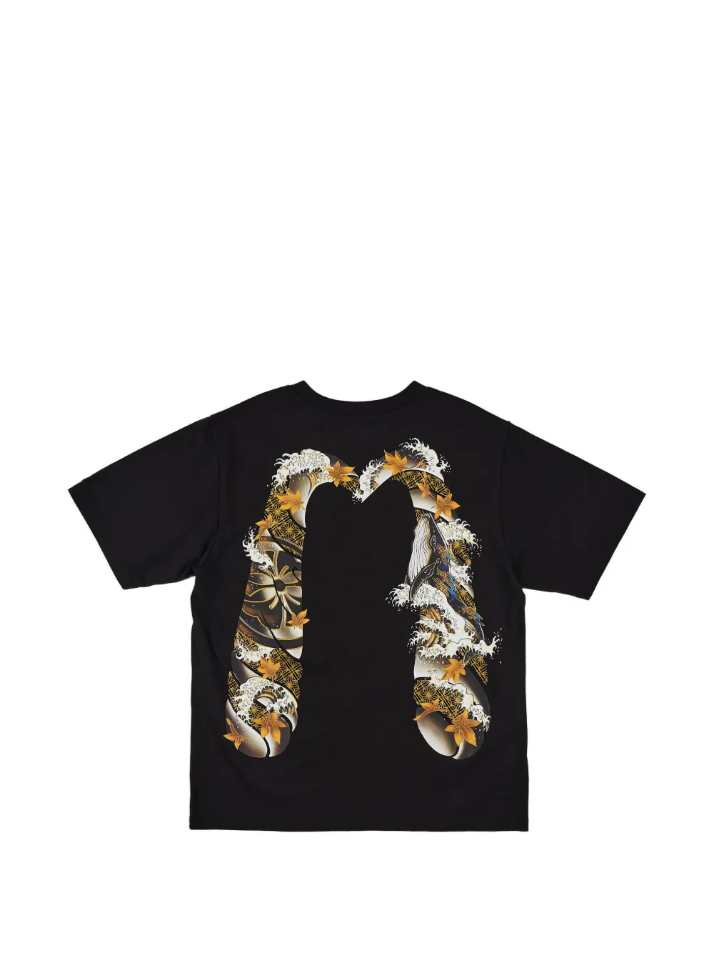 EVISU Hoodie met print Zwart