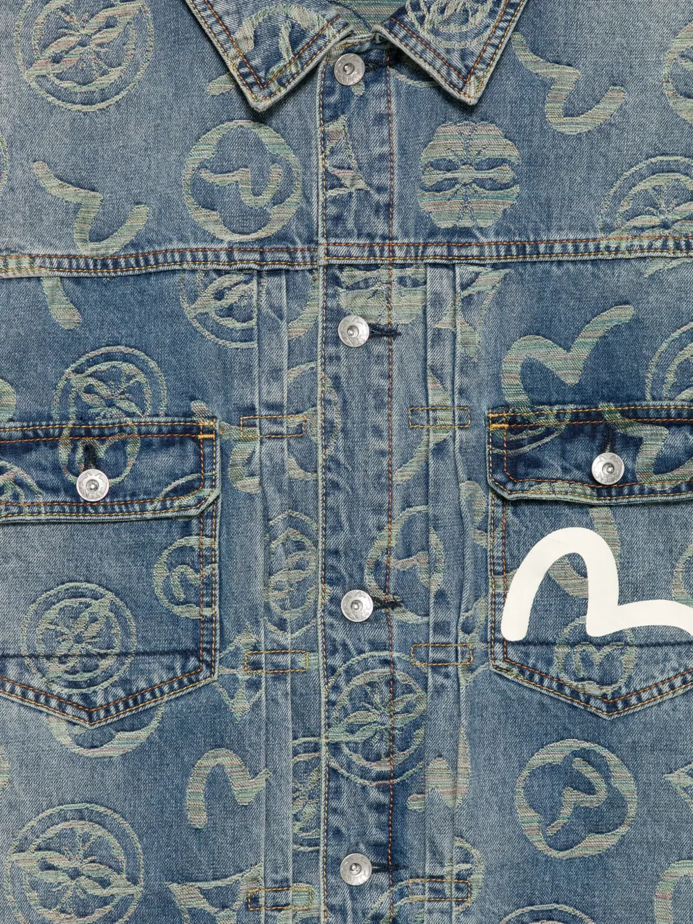 EVISU Denim jack Blauw