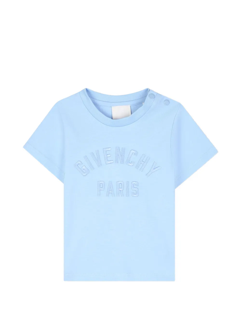 Givenchy Kids logo-embroidered T-shirt - Blu