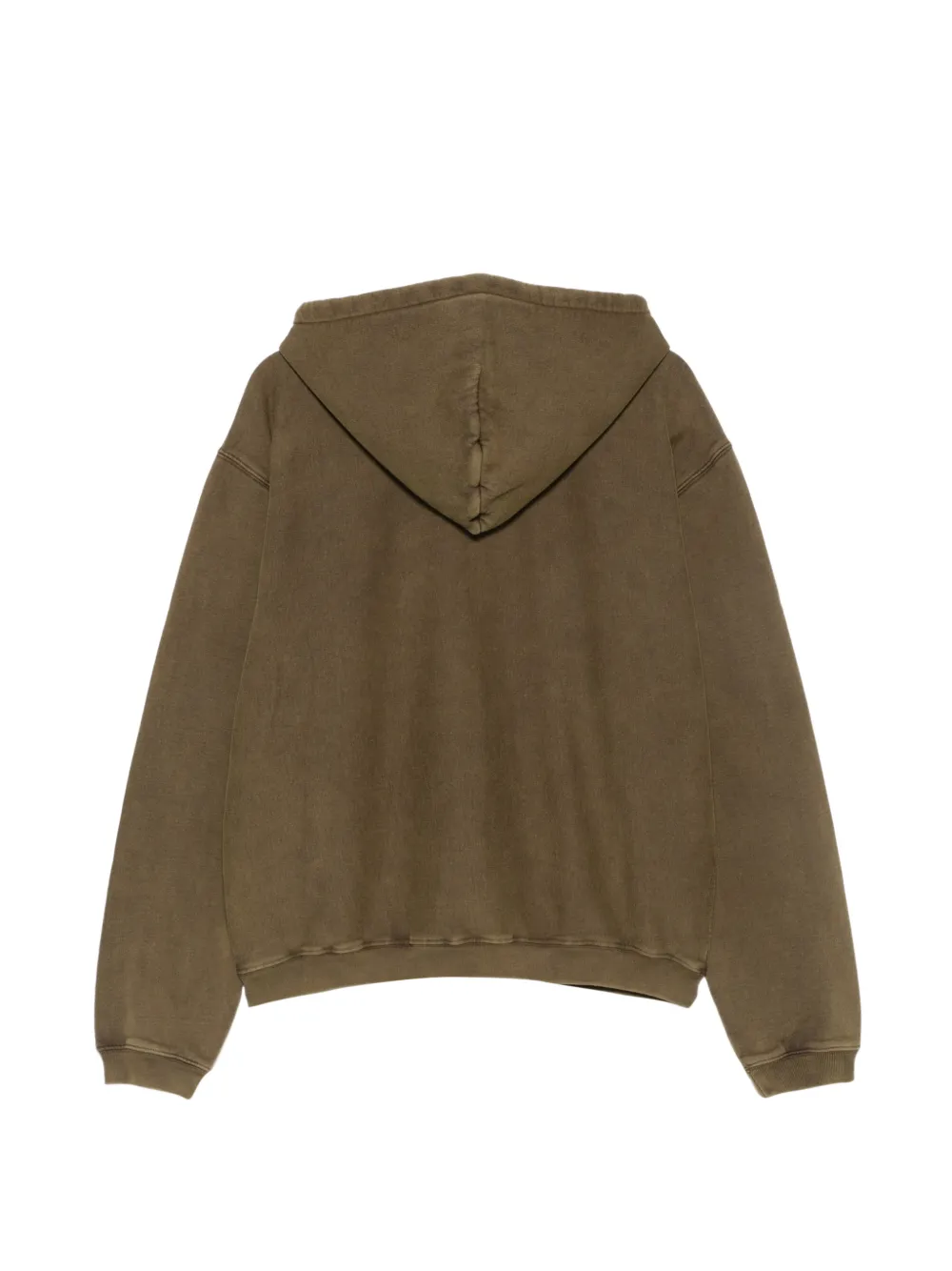 Stüssy logo-print zip-up hoodie Groen