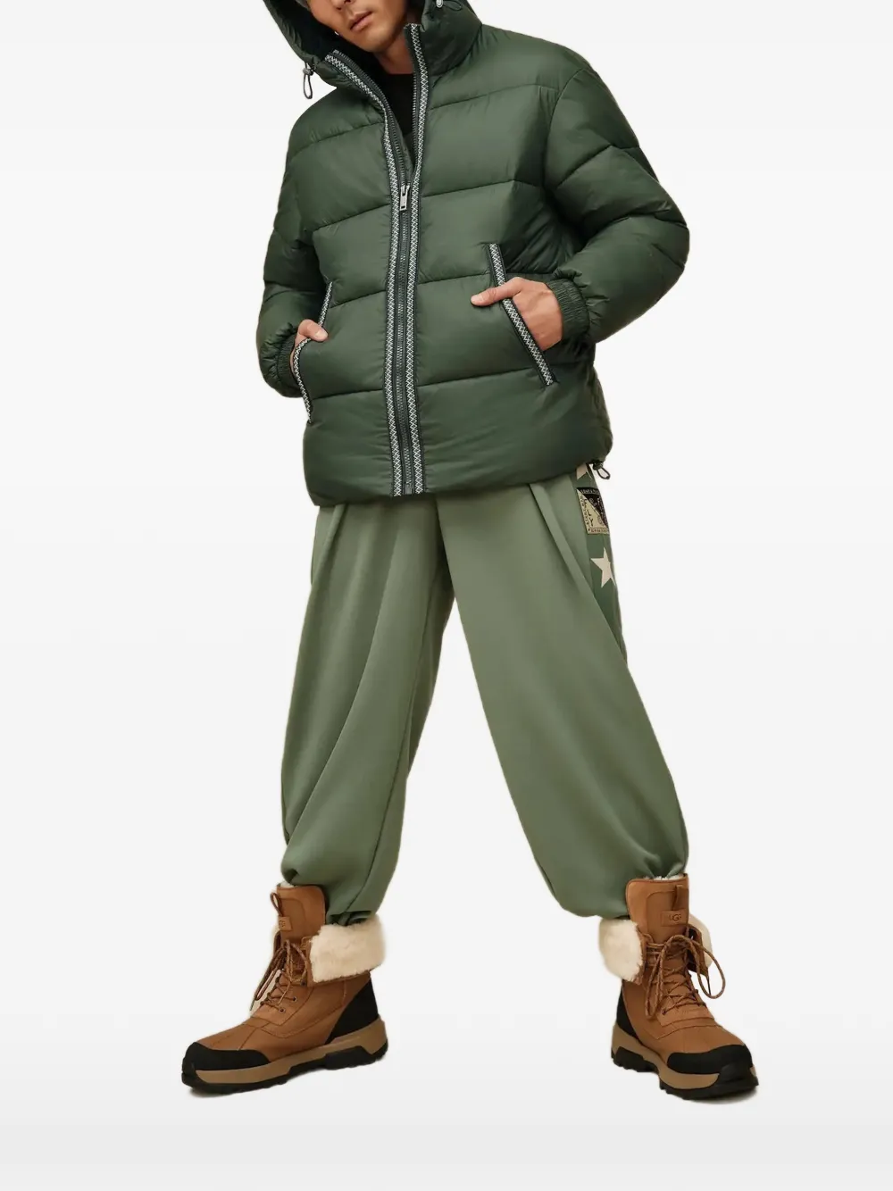 UGG Xayden braid donsjack Groen