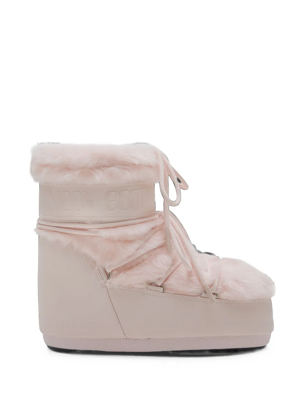Moon Boot Icon low pink faux-fur boots