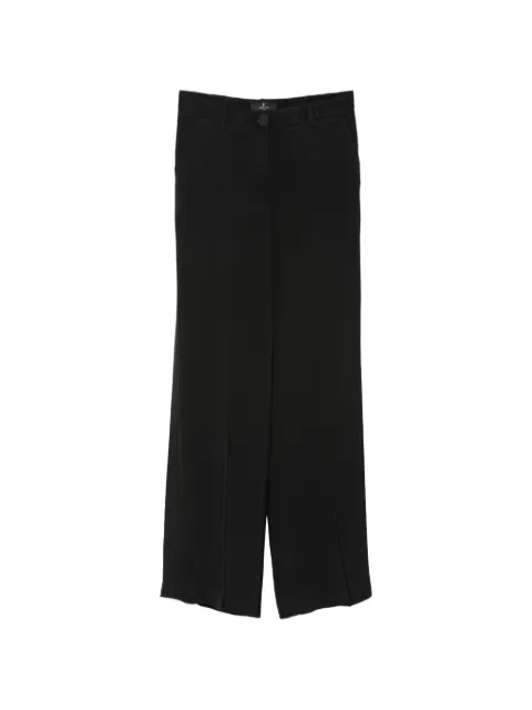 Babylone Paris logo-plaque wide-leg trousers