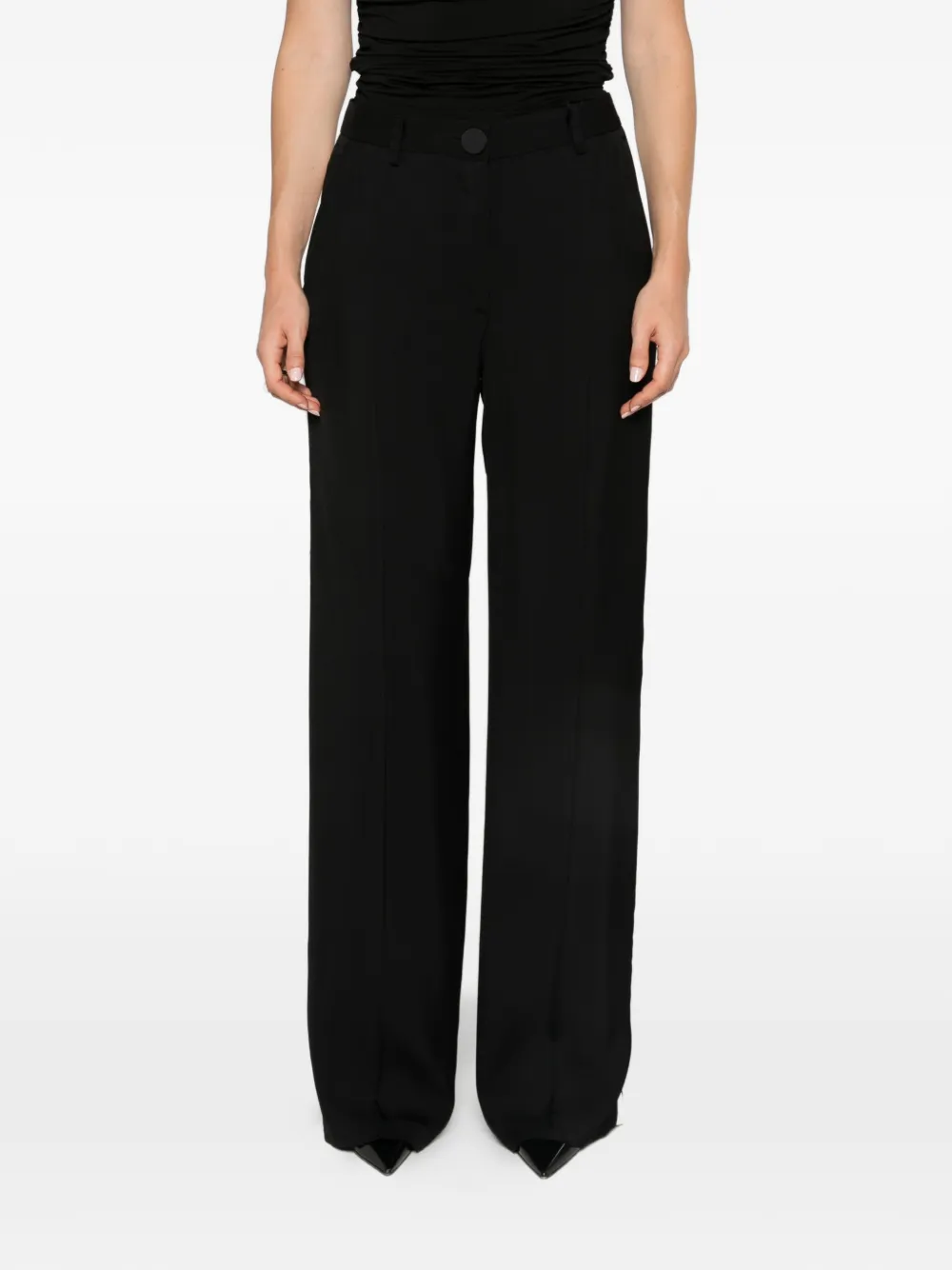 Babylone Paris Broek met wijde pijpen Zwart