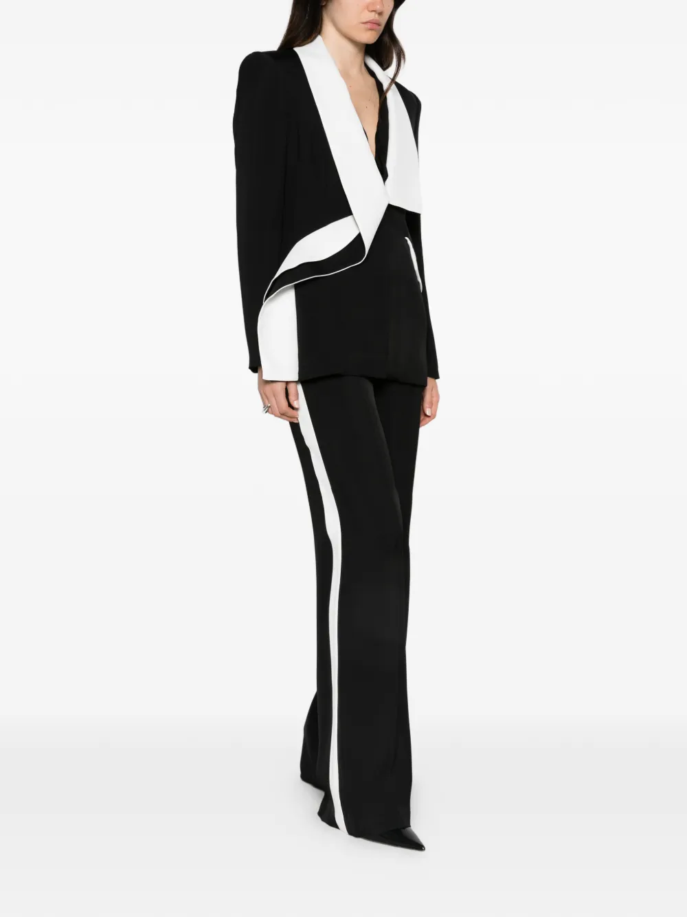 Babylone Paris Broek met wijde pijpen Zwart